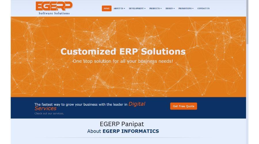 EGERP Panipat Software Company Your Trusted IT Partner in Panipat